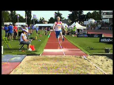Athletics - Evgeny Kegelev - men's long jump T12 final - 2013 IPC
Athletics World C...