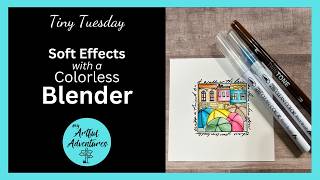 How to Use Zig Markers with a Colorless Blender | Soft Effects | Tiny Tuesday
