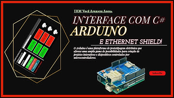 Como acender e apagar LEDS com  APP desktop em C# com Arduino e Ethernet  shield TCP (AULA04)