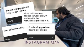 Instagram Q/A related to tech, freelancing, software development