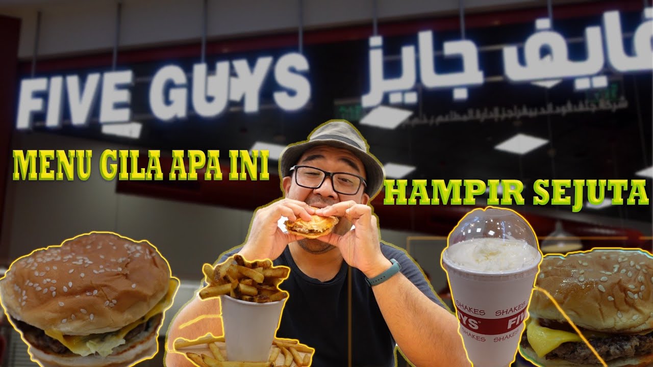 FIVE GUYS KUWAIT🍔‼️ WORTH IT GAK SIH? ATAU MALAH TERLALU HYPE? ‼️ TKI