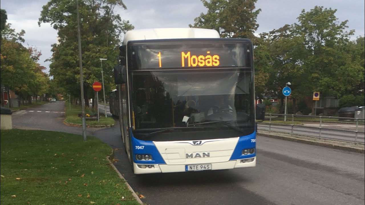 Linje 1 från Örebro Resecentrum till Hjälmarberget