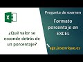 Pregunta Test EXCEL Oposiciones Ayuntamiento【Formato Porcentaje】