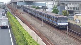 【横浜市営地下鉄】3000R形3441編成下り坂通過シーン