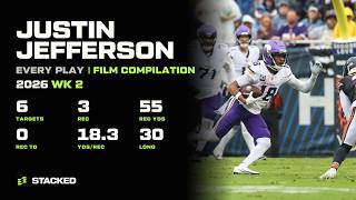 Justin Jefferson: Every Touch of 2026 Week 2 | Full Film Compilation