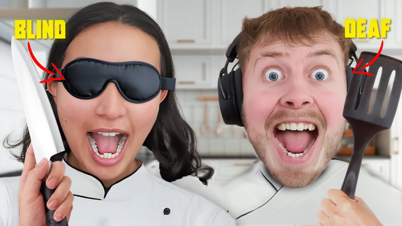 Blind and Deaf Cooking Challenge with Dave!
