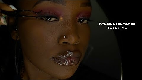 HOW TO: Apply False Eyelashes For Beginners/ Simple, Easy and Quick / very Detailed.