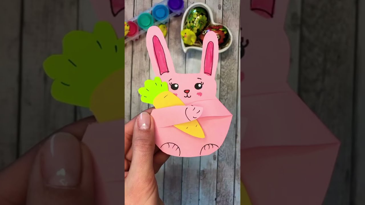 easter bunny paper bolsa craft