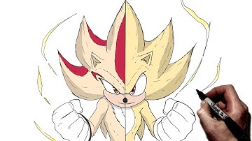 How To Draw Super Shadow & Super Sonic | Step By Step | Sonic