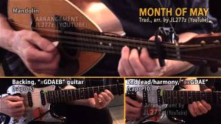 english fiddle tune: month of may (vintage mandolin, with electric guitar backing)