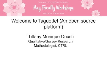 Welcome to Taguette! (An open source platform)
