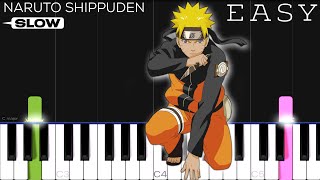 Blue Bird - Naruto Shippuden (Opening 3) | SLOW EASY Piano Tutorial