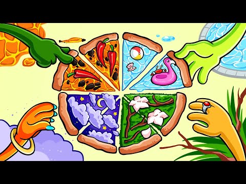 أربعة عناصر للبيتزا