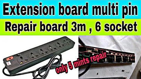 Electronic Damage(Extension board 3m, 6 socket Repair )