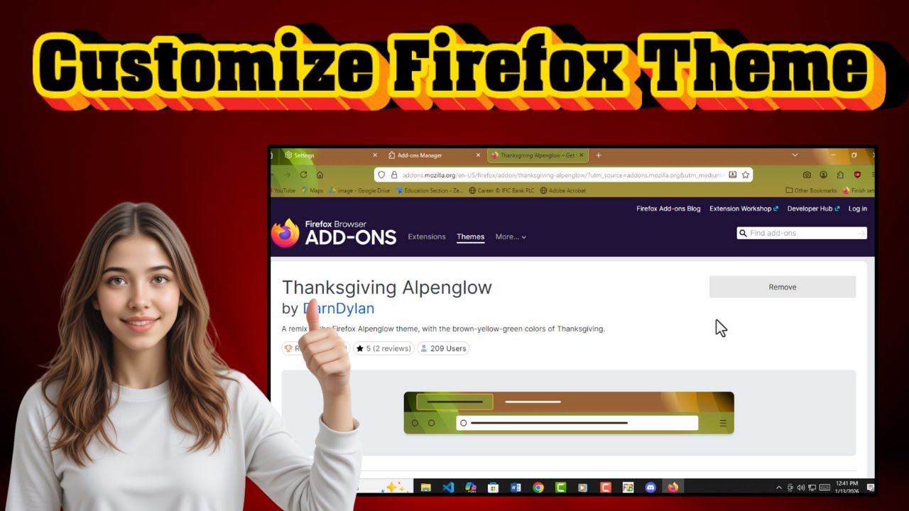 How To Customize Firefox Theme | Personalize Your Browser - YouTube