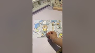 REVIEW BỘ TRANH ĐI MÁY BAY ĐỒ CHƠI GIẤY CÔ TIÊN XANH #shorts #review #dochoi