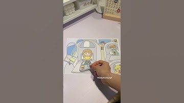 REVIEW BỘ TRANH ĐI MÁY BAY ĐỒ CHƠI GIẤY CÔ TIÊN XANH #shorts #review #dochoi