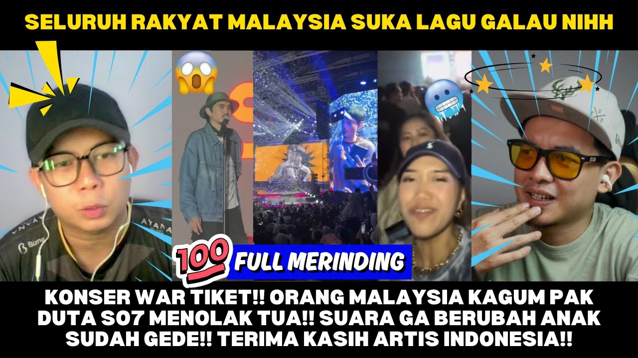 KONSER WAR TIKET!! ORANG MALAYSIA KAGUM PAK DUTA SO7 MENOLAK TUA!! SUARA GA BERUBAH ANAK SUDAH GEDE!