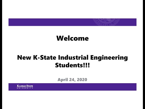 Welcome New K State IE students