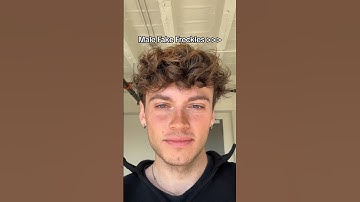 Do u like freckles on guys? #makeup #freckles #makeuptutorial #sunkissed