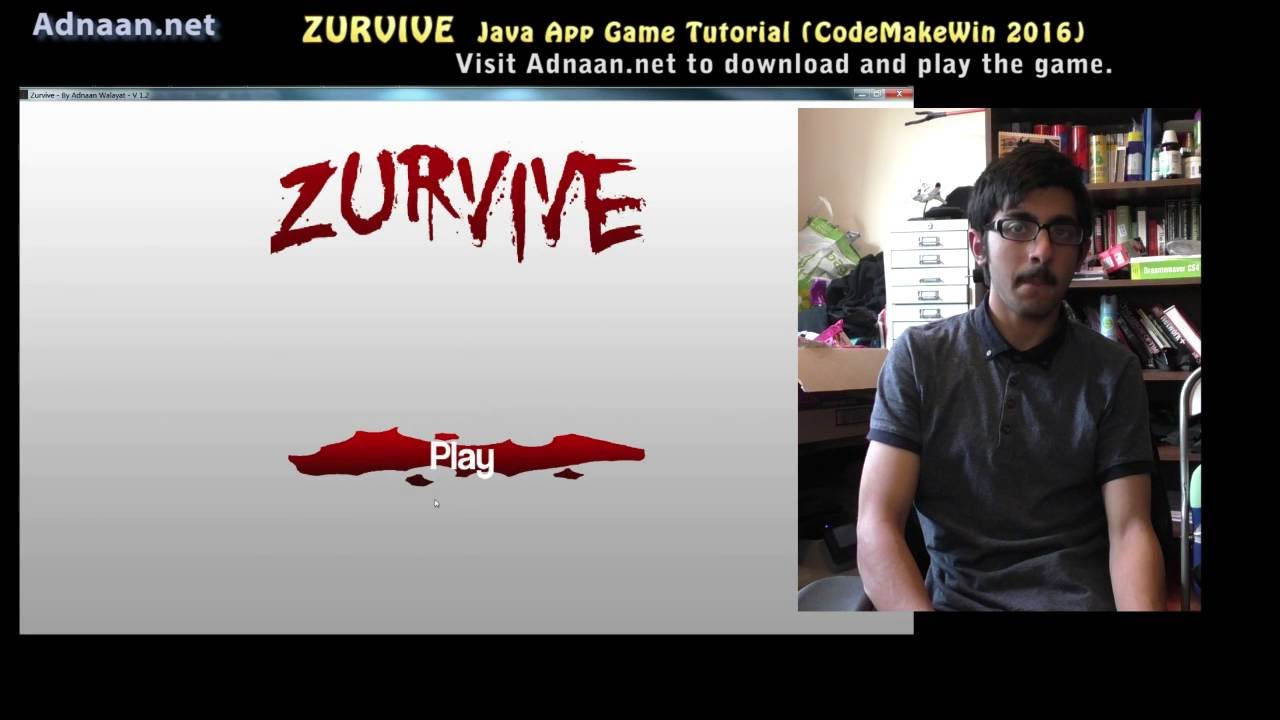 Zurvive - Java Game Tutorial (Code Make Win 2016) by Adnaan Walayat