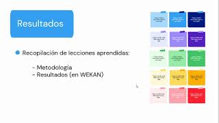 Taller de lecciones aprendidas Taller de lecciones aprendidas