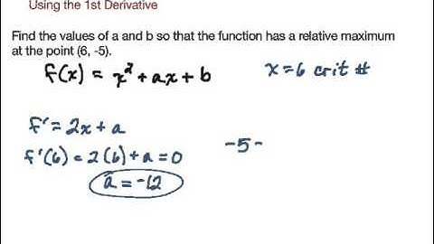 Using the First Derivative, Example 3
