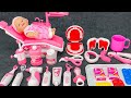 61 minutes satisfying with unboxing cute pink ice cream store cash register asmr  review toys