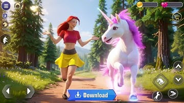 My Flying Unicorn Horse Game landscape 10 sec