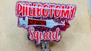 Phlebotomy Squad badge reel