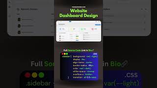 Dashboard Design  #csstricks #coding #css #javascript #coder #codingbootcamp #codingisfun #codingisl
