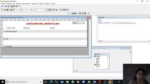CREACIÓN DE REPORTES O INFORMES EN VISUAL FOXPRO 9.0