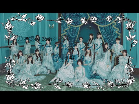 【即席作成】乃木坂46 ネーブルオレンジ　歌詞割り動画