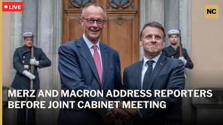 🔴LIVE: Germany's Merz and France's Macron Hold Joint Press Conference Ahead of Cabinet Session |AC1P