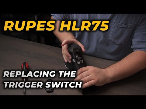 Replacing the Trigger on the Rupes Bigfoot HLR75 MINI Polisher!