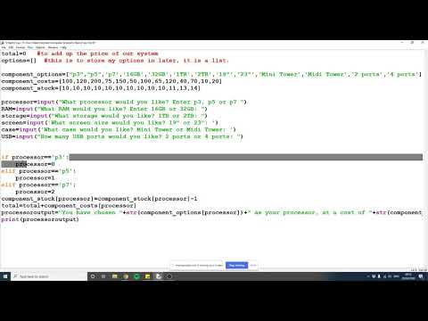 Build a PC Task 2 - 0478 S18 from paper PM21 - Programming project