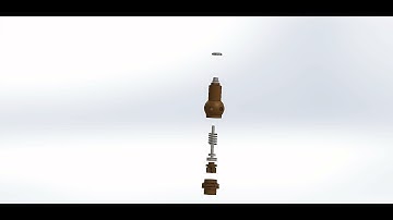 Safety Valve Assembly Simulation in SolidWorks