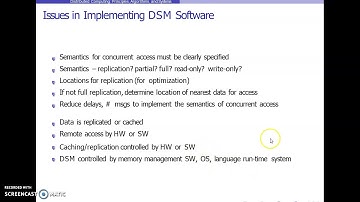 Abstraction and advantages of Distributed Shared memory