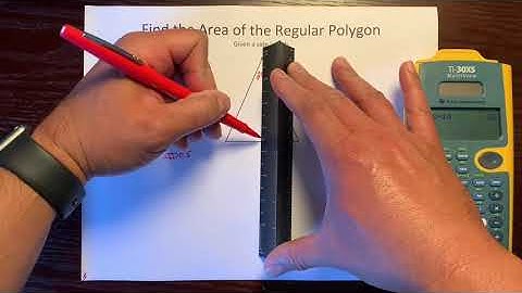 Area of a regular polygon (given a side length)