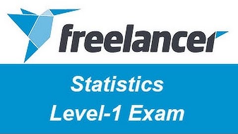 Freelancer.com Statistics Level-1 Test Answers