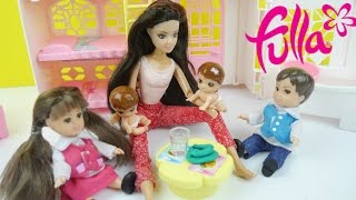 لعبة البيت ألعاب بنات غرفة أخوات فلة و حمام حقيقي! Fulla Kids room Playset toy