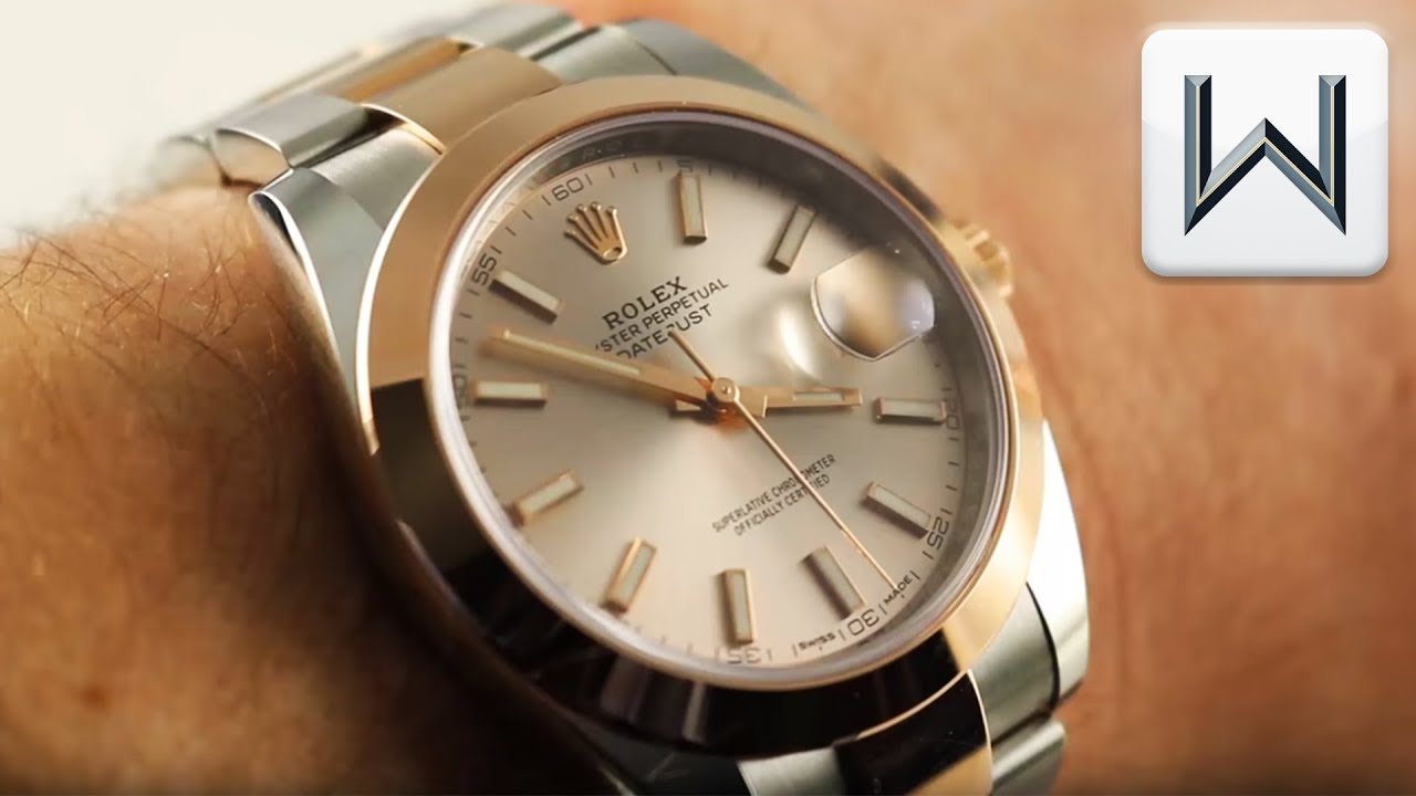 rolex datejust steel and gold