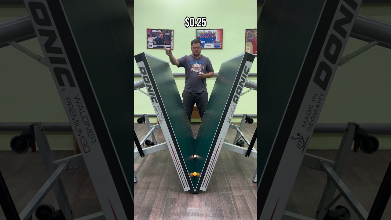 Test different ping pong balls