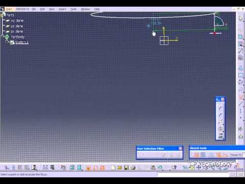 Catia V5 Tutorial-29 Conic Profiles