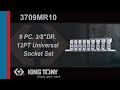 KING TONY-3709MR10 9 PC. 3/8"DR. Universal Socket Set