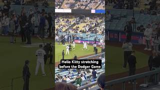 Hello Kitty getting ready for the Dodger Game! // Dodger Stadium