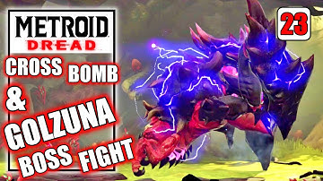 Metroid Dread - Golzuna  in Chavoran & Cross Bomb Skill Ability - Gameplay Walkthrough Part 23