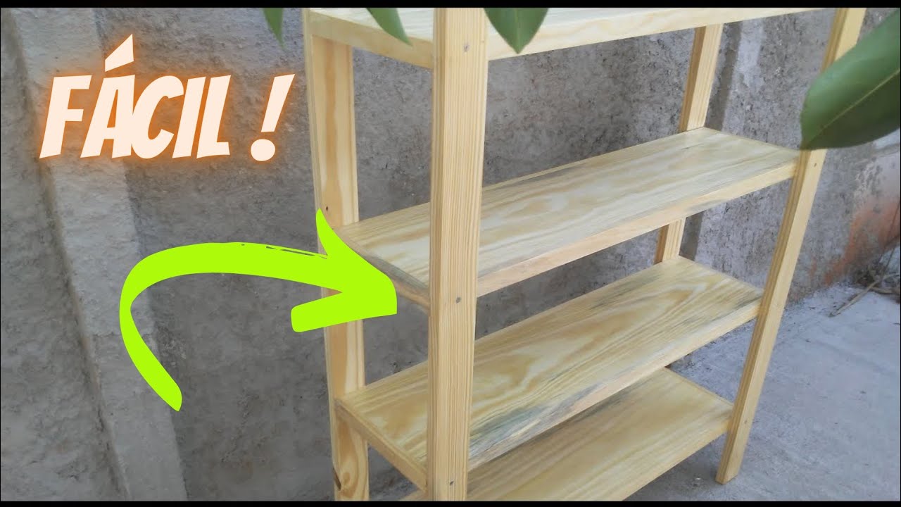 Diy _ PRATELEIRA MADEIRA! NUNCA MAIS FAÇA de Outra MANEIRA, Assim é mais INCRÍVEL e Fácil de Fazer