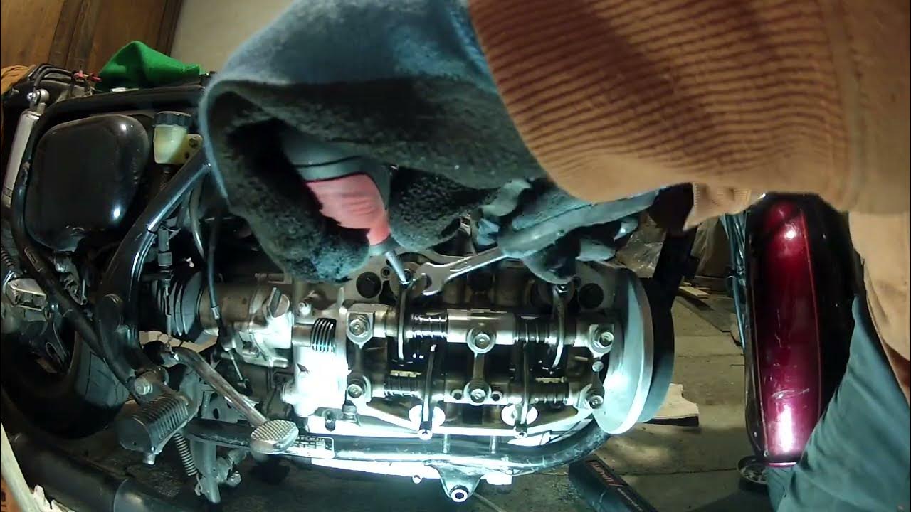 Honda GoldWing GL1100 head gasket change - YouTube