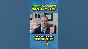 How to PASS the HGN Police Test?